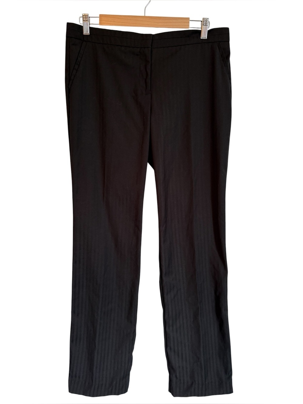 Worthington Black Straight-Leg Dress Trousers